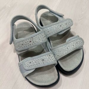 Zara denim girls sandals